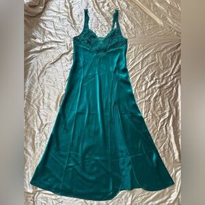 Victoria's Secret Teal Satin Chemise